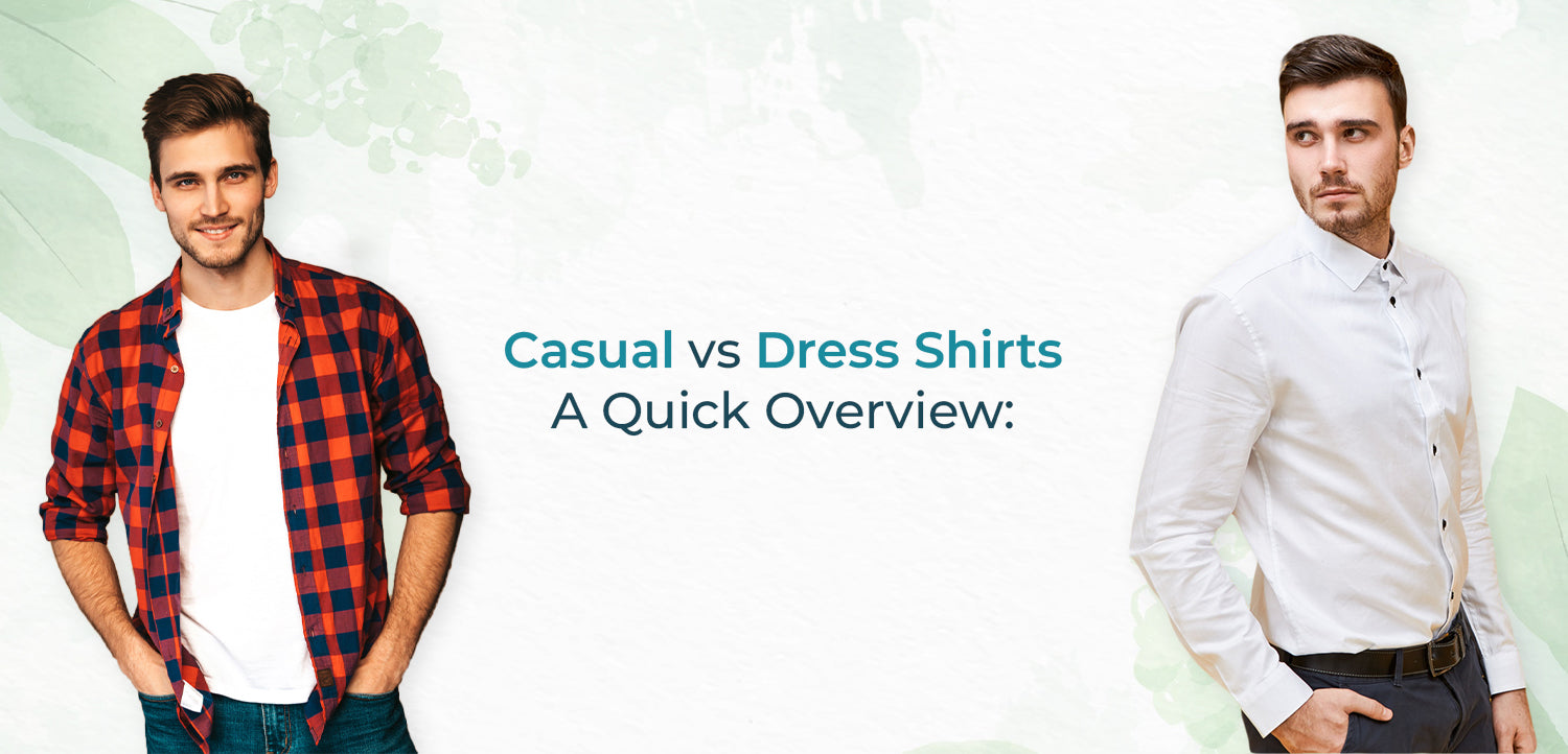 comparison between formal and casual shirt for men