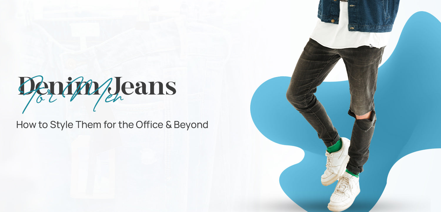 how to style denim jeans for office