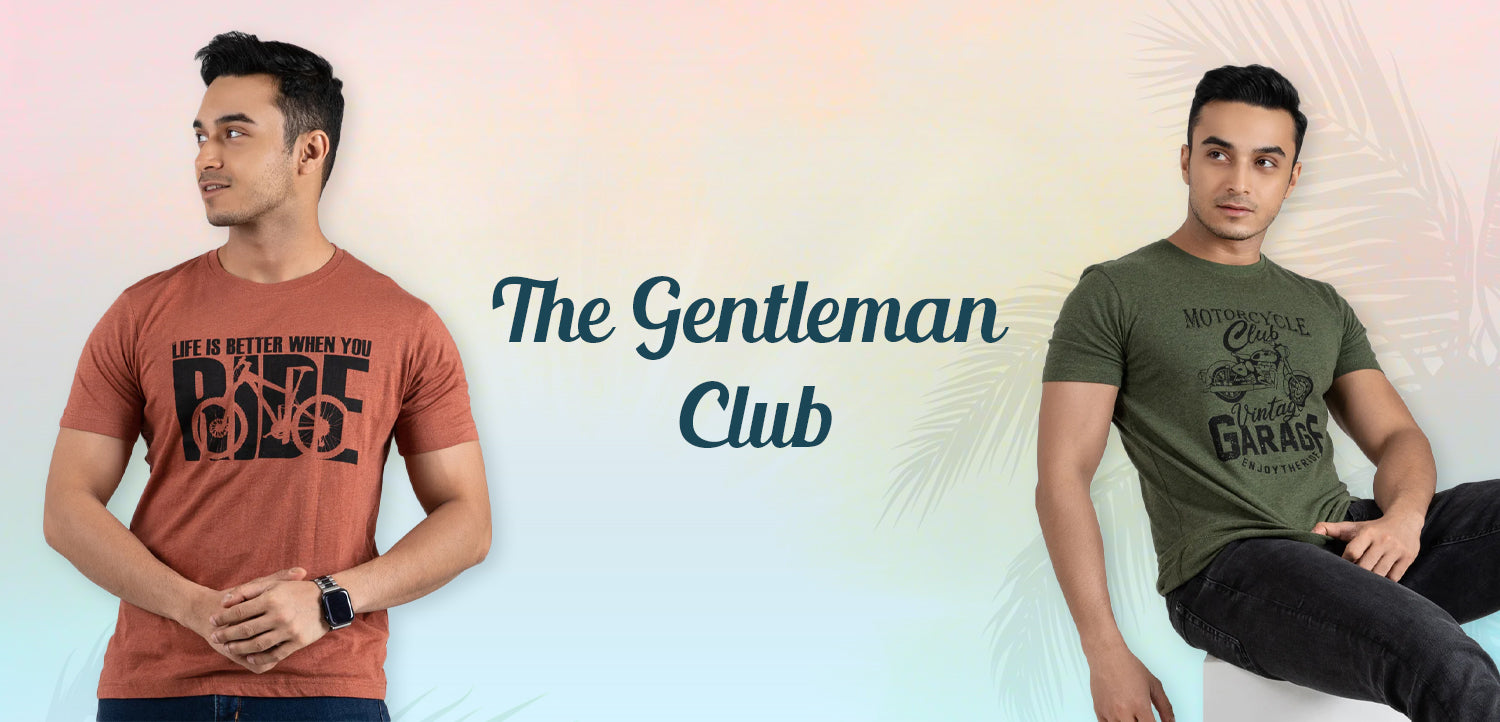 the gentleman club - t-shirt brand in pakistan