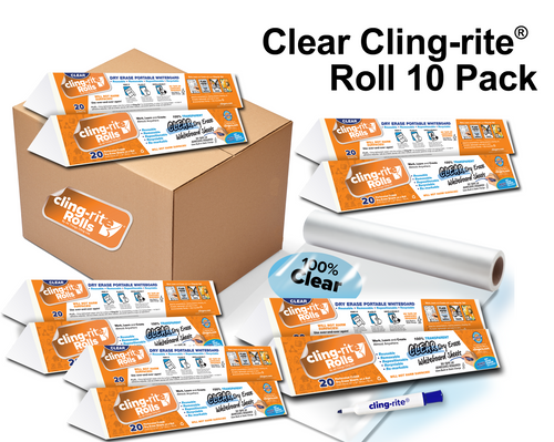 Kids Cling-rite® Roll - 20 sheets and dry erase marker included –  clingers-shop