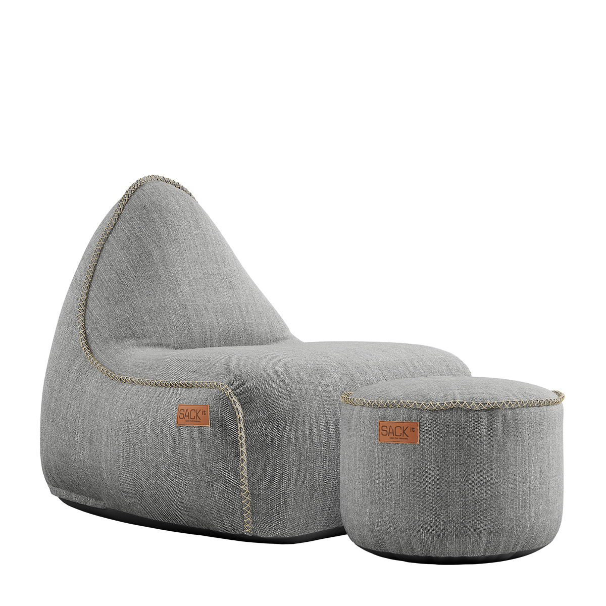 Cobana Lounge Chair & Pouf