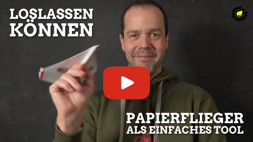 Video loslassen mit Papierflieger