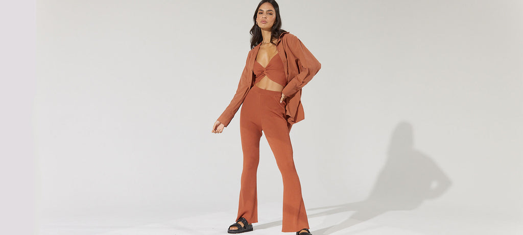 Sovere Studio Womens clothing brand Australia affordable & stylish Rust top & pants set