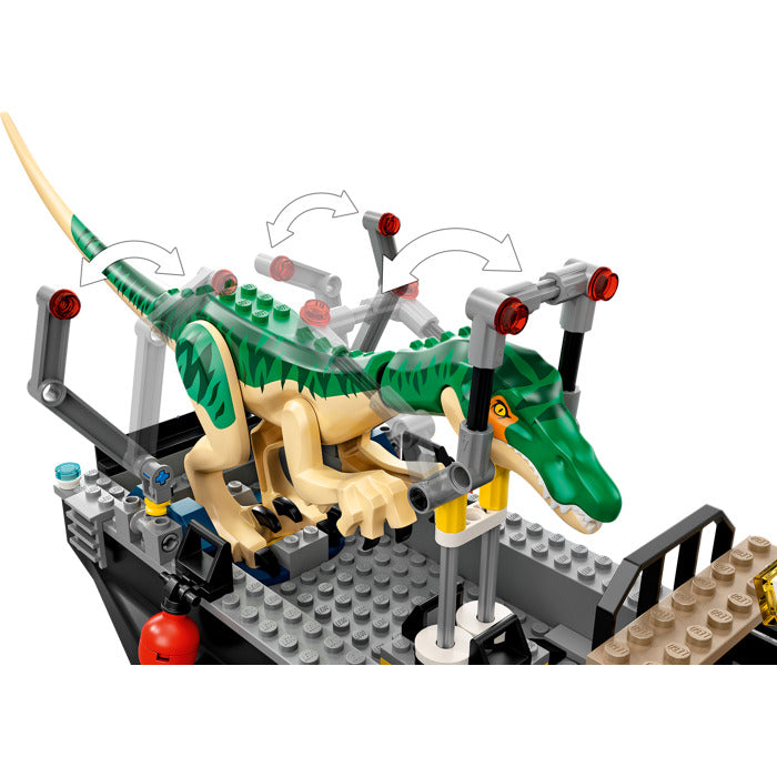 lego baryonyx boat escape