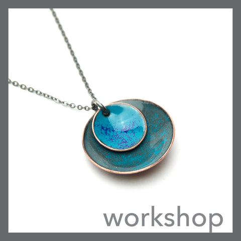 Layered Domed Enamel Necklace