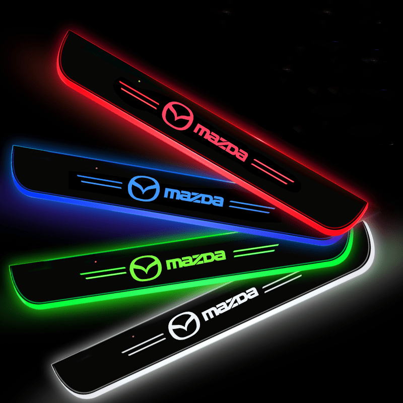 Mazda Compatible Intelligent LED Colorful Car Door Sill Protector