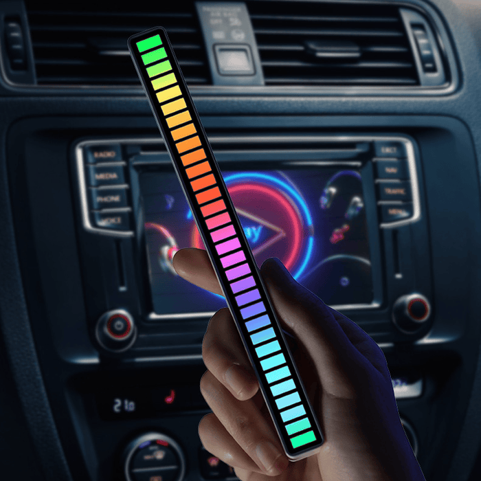 Musique de voiture Rythme Lumière RGB Led Musique Voiture Vent