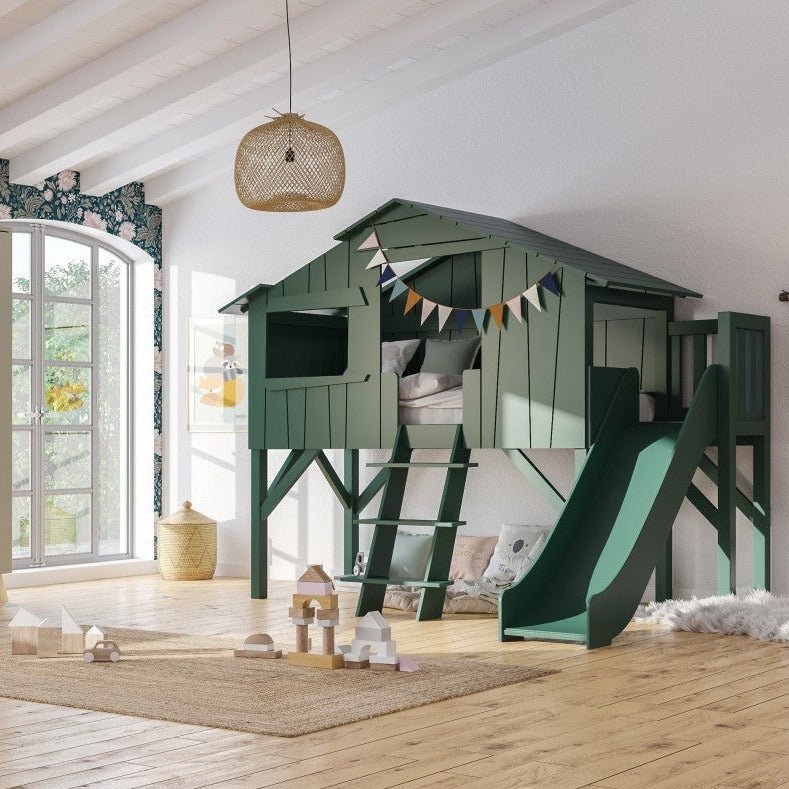 Cabane en bois d'intérieur, maisonnette pour enfants • LOOVE