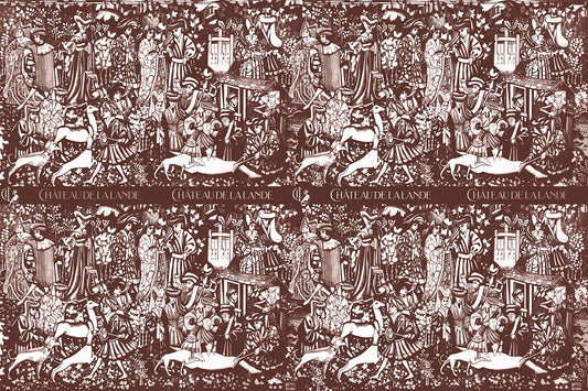 Medieval Pink Wrapping Paper Design – Chateau de Lalande