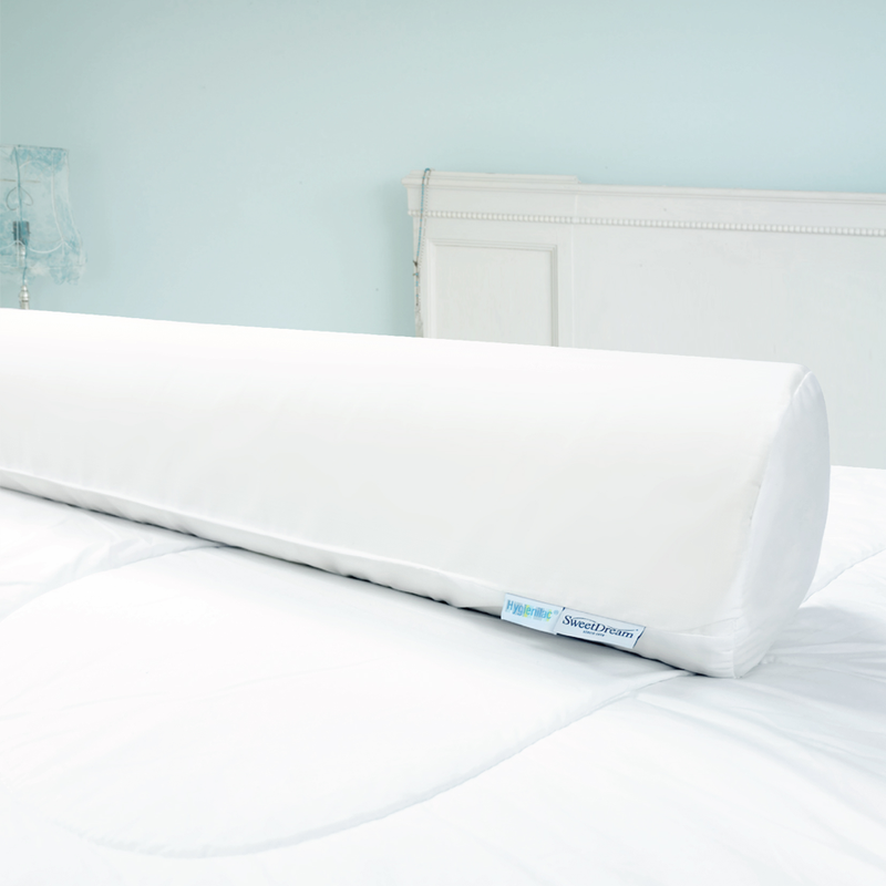 Spa Hygienic Bolster on a white mattress and clean bedroom