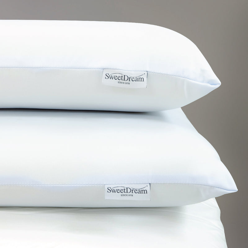 Resort Latex Feel Pillow on top of each other with SweetDream logo visible