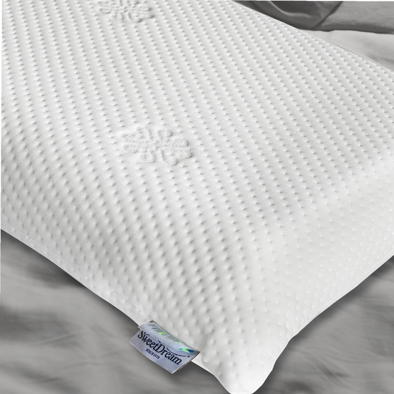 Spa Hygienic Pillow corner view with SweetDream logo visible