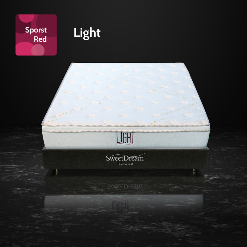 Light mattress whole view in a black marble background