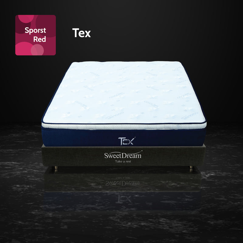 Tex Mattress whole with black marble background