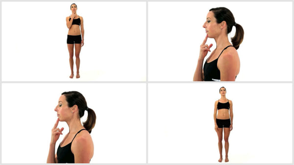 Neck stretcher exercise - Chin tuck 