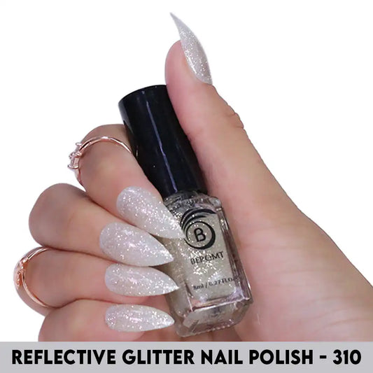 GLAM Mani Pedi Nail Polish - Silver | Nail Lacquer | Glam Nails