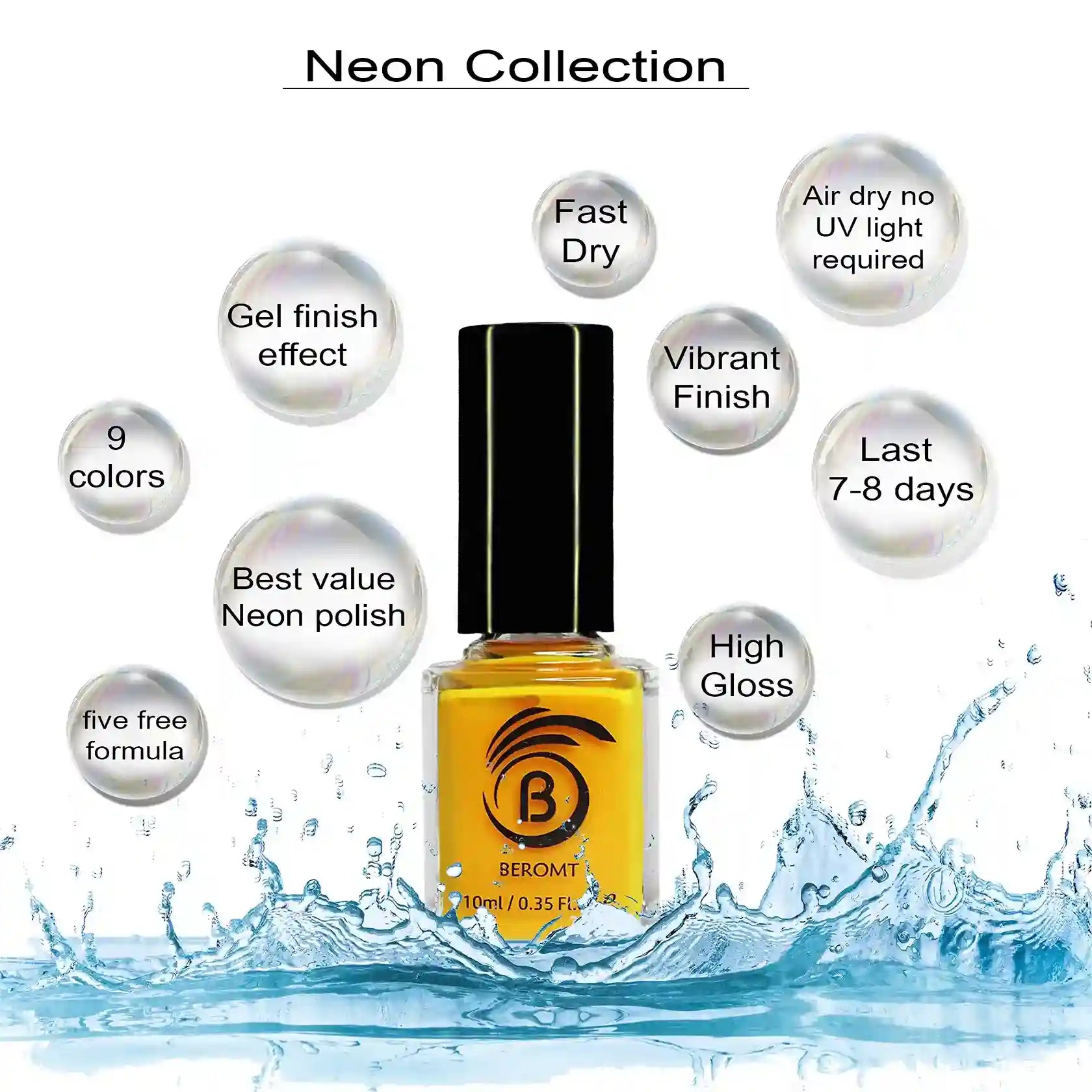 Chic Beauty NEON NAIL POLISH-Red 2025 at ShopCircuit | ONDC