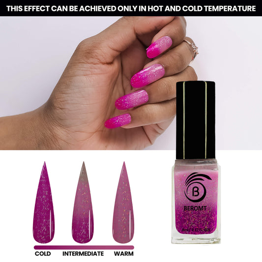 Buy YTD Likomey Color Changing Gel Nail Polish,15ml Translucent Nude Pink  To Burdy Red Mood Temperature Change Colors Thermal Spring Women's Day UV Nail  Gel Varnish,WB08 Online at desertcartINDIA