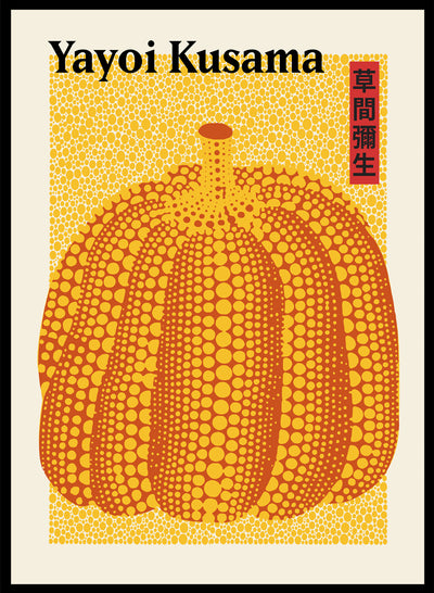 Yayoi Kusama Pumpkin Art Print Yayoi Pumpkin Poster Japanese -  UK