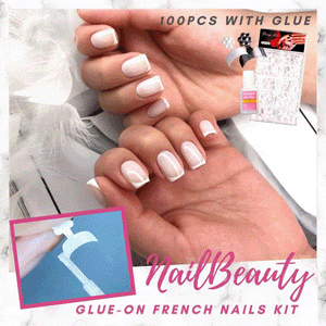 NailBeauty Glue-On French Nails Kit