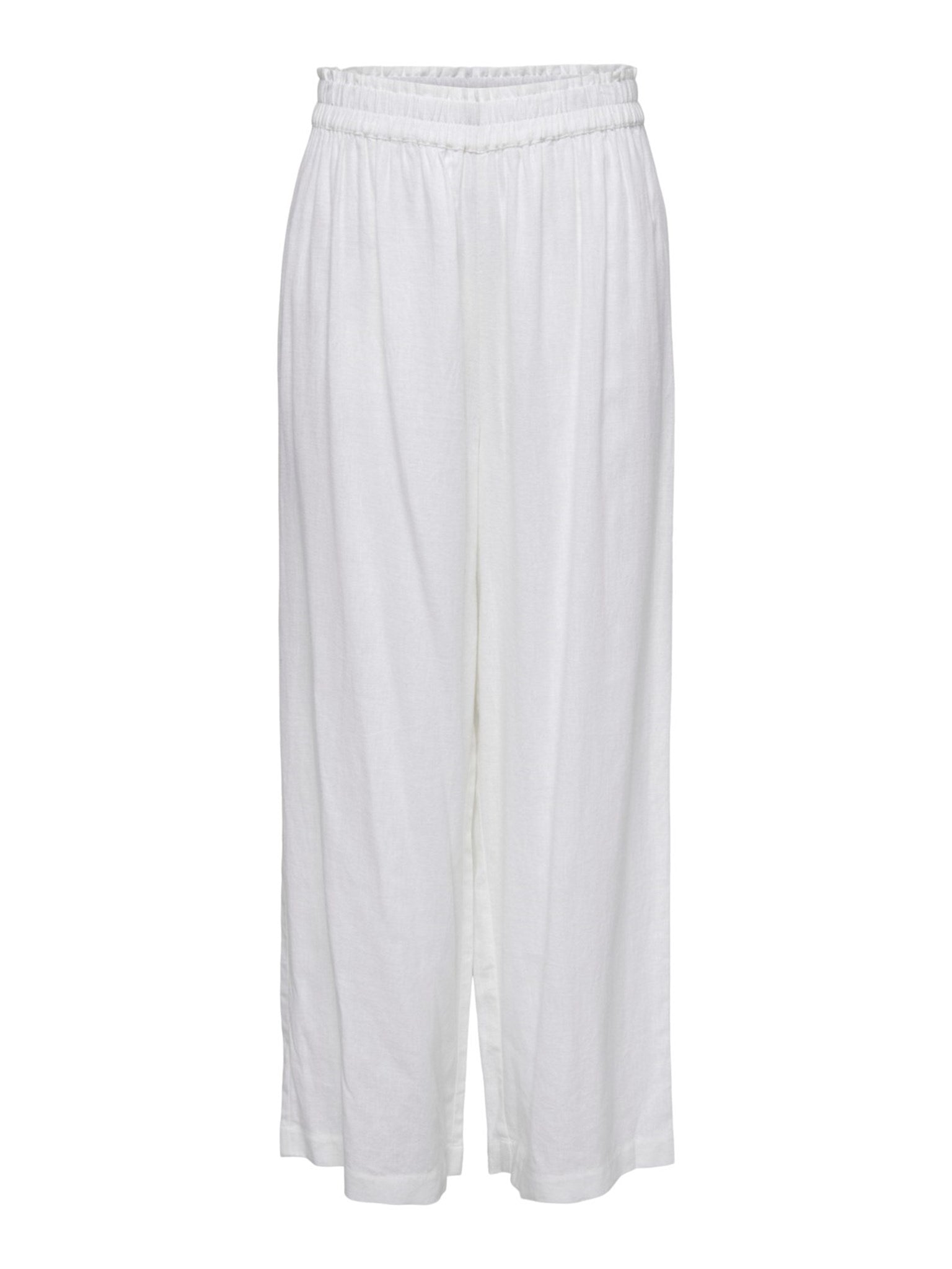 Tokyo Linen Pants - Bright White | TeeShoppen