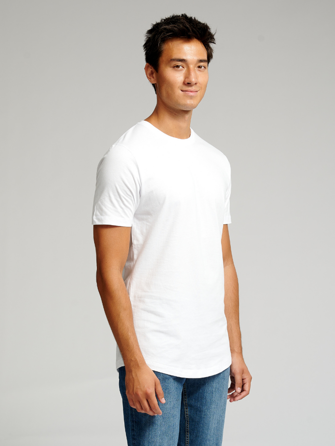 Long T-shirt Hvid | TeeShoppen