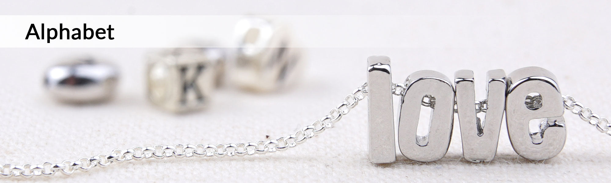Letter Beads  Sterling Silver Charms, Charm Bracelets & Beads at