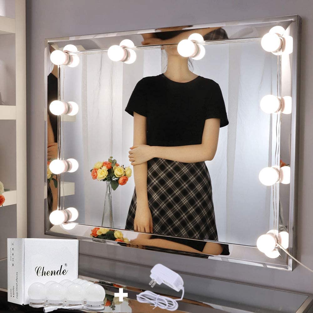 Vanity Lights for Mirror Big DIY Hollywood Style Makeup Lights