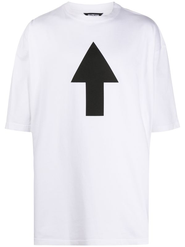 balenciaga arrow t shirt