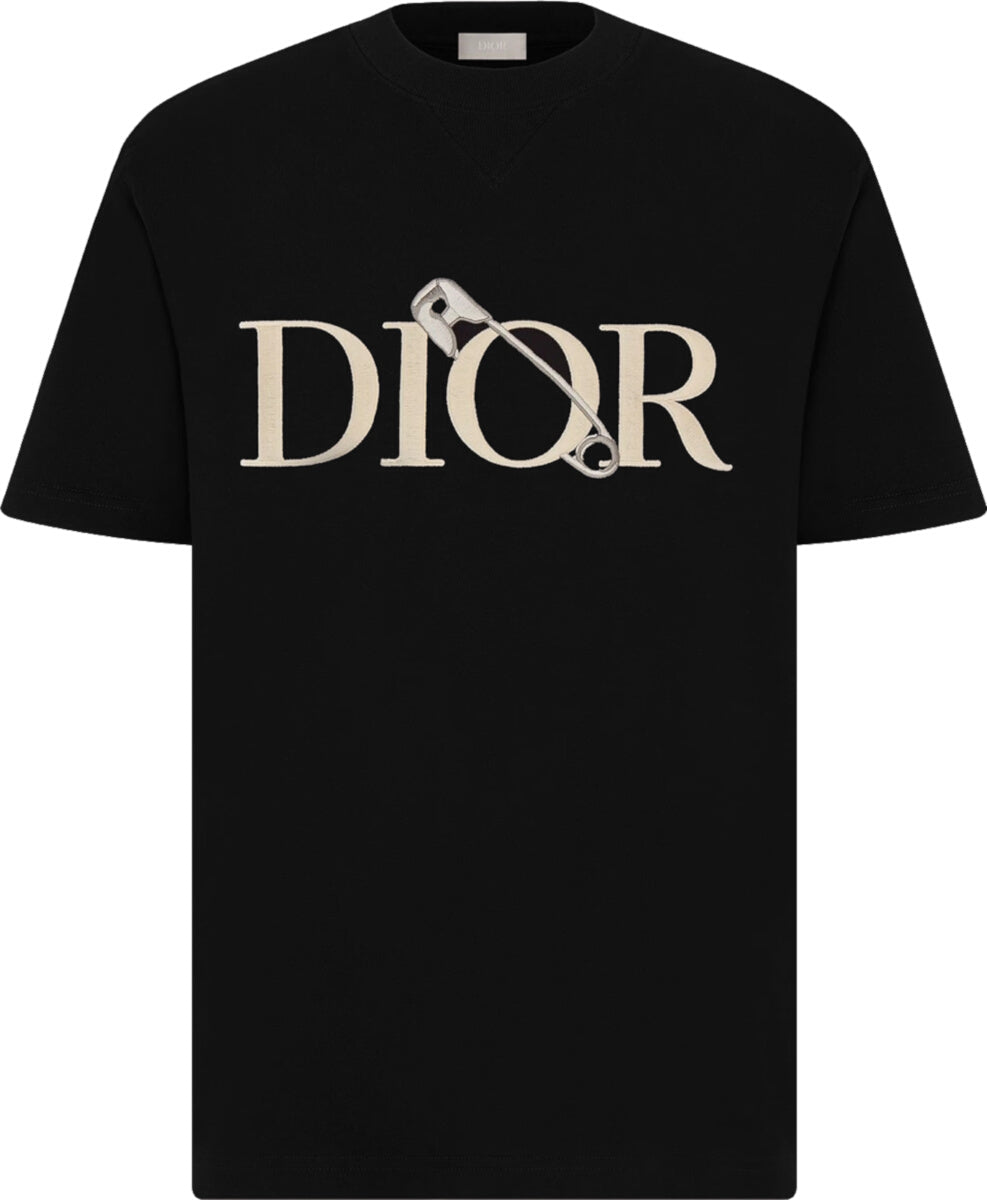CHRISTIAN DIOR PIN LOGO EMBROIDERED DARK BLUE TSHIRT  EOutlet   lupongovph