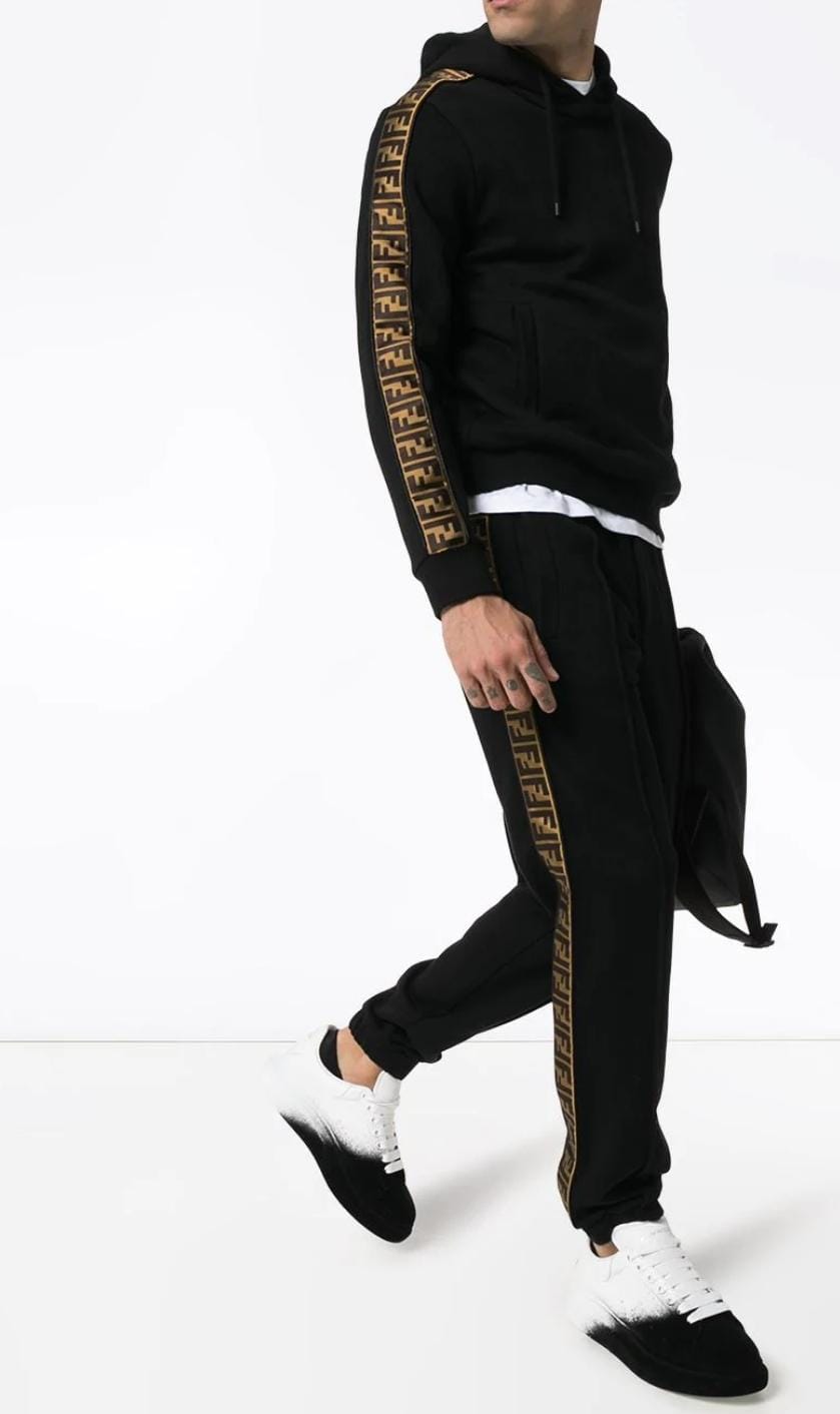 fendi black track pants