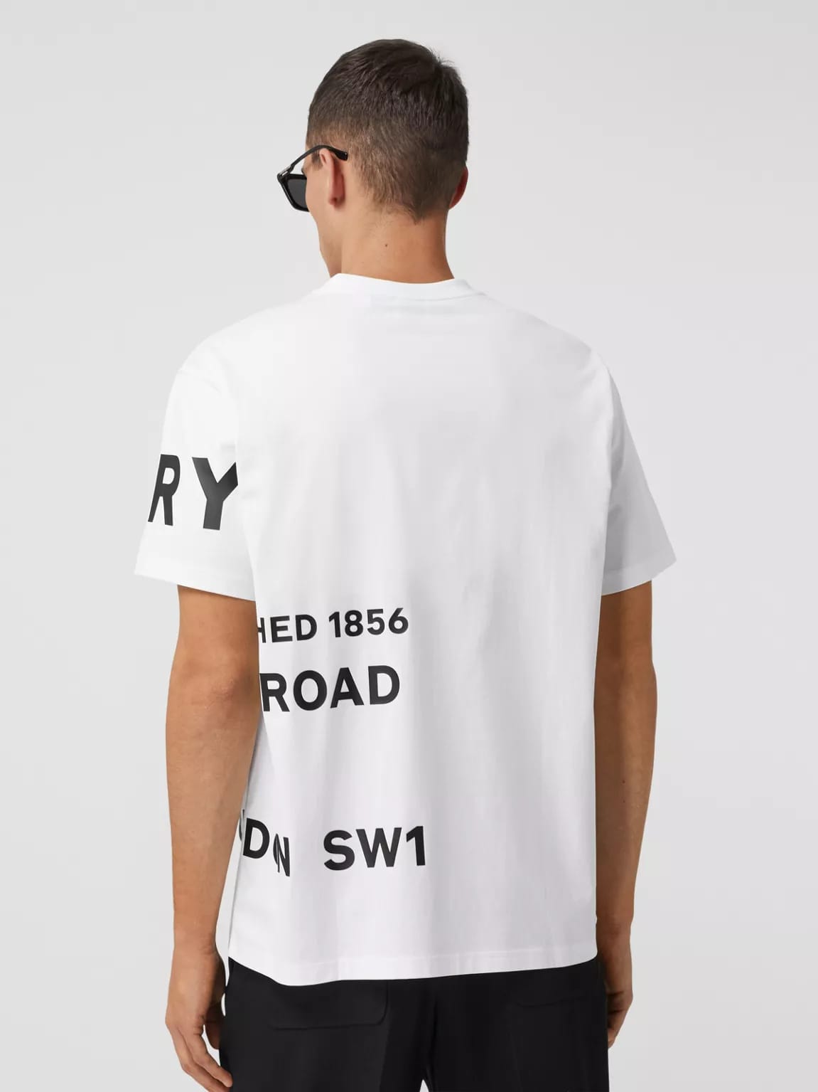 BURBERRY HORSEFERRY PRINT COTTON WHITE T-SHIRT – e-Outlet