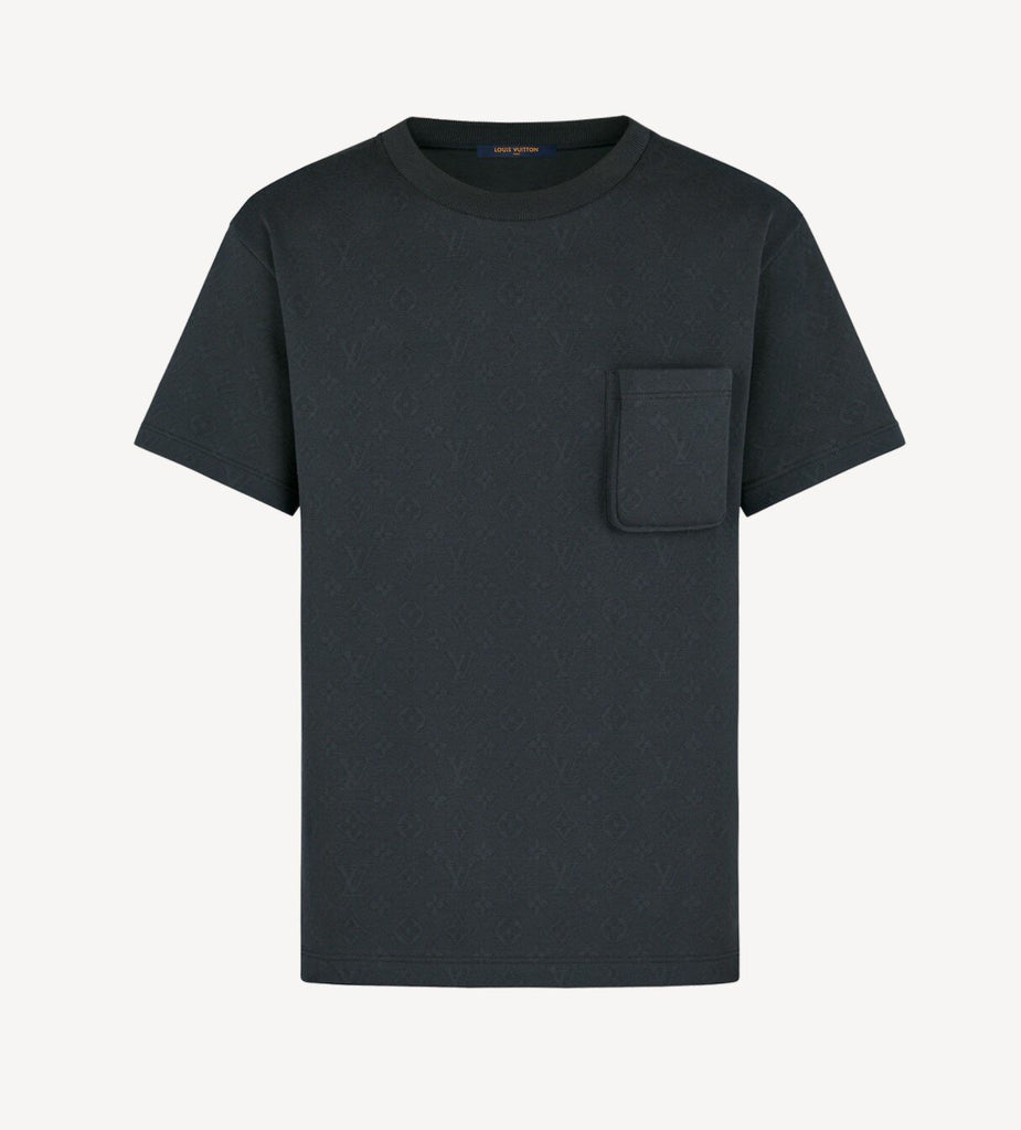 Louis Vuitton Signature 3D Pocket Monogram T-Shirt, Black, XXL