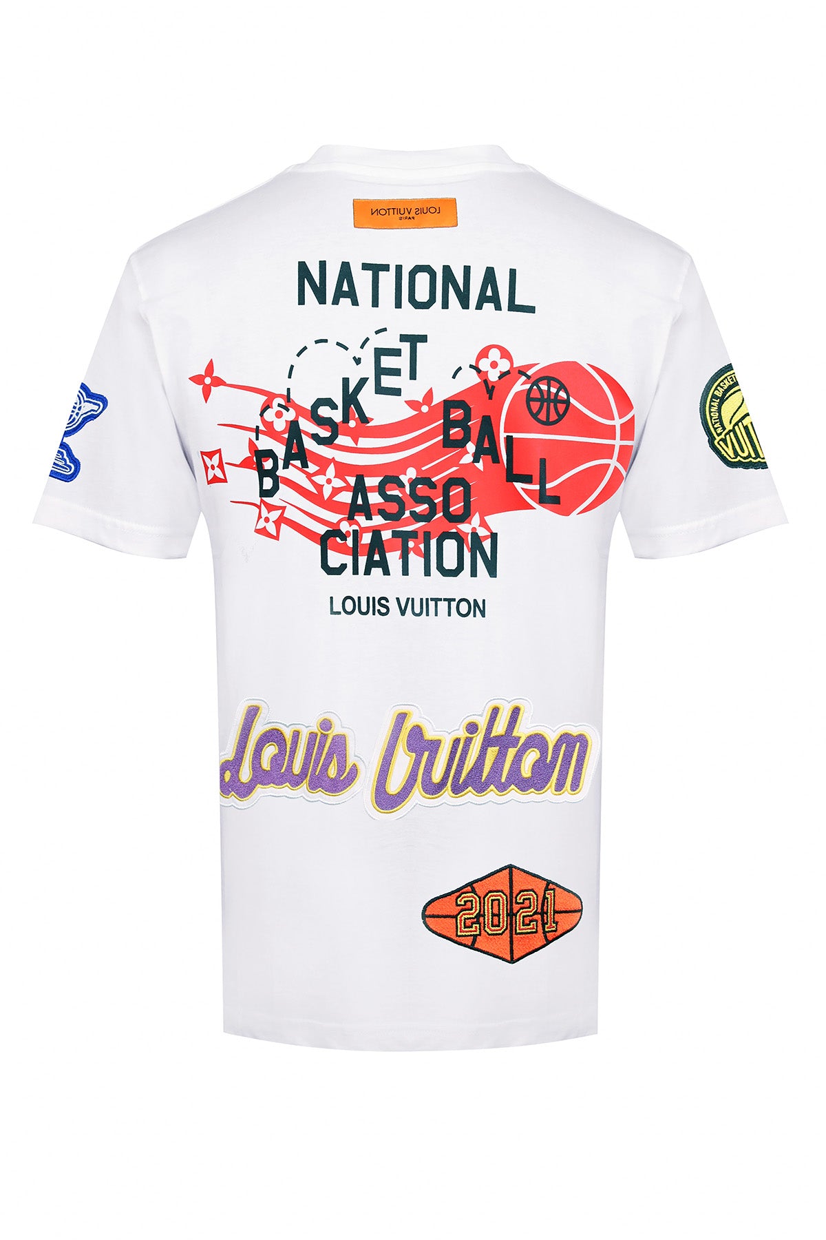 Men's LOUIS VUITTON SS22 Logo Graffiti Short Sleeve White 1A9T6P - KICKS  CREW