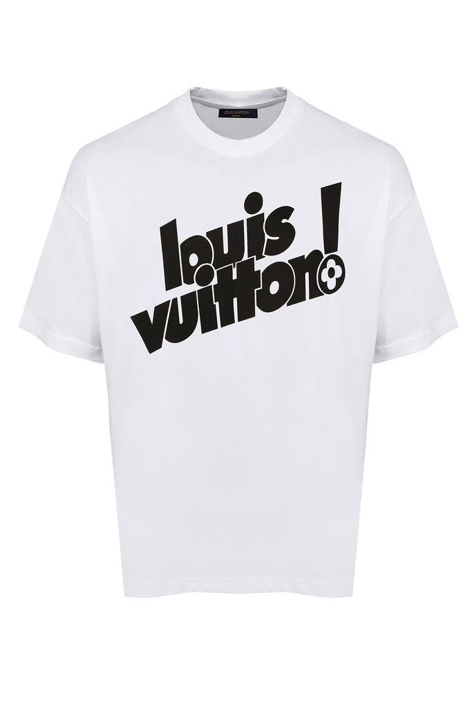 LOUIS VUITTON END GOAL LV CREWNECK WHITE T-SHIRT – e-Outlet