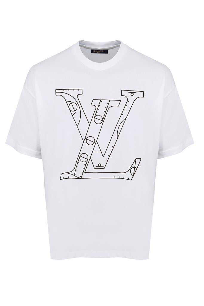 Louis Vuitton White 'Do A Kickflip' T-Shirt