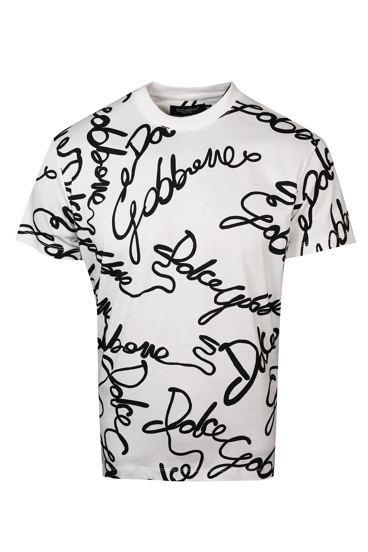 DOLCE & GABBANA SIGNATURE ALL OVER WHITE T-SHIRT – e-Outlet