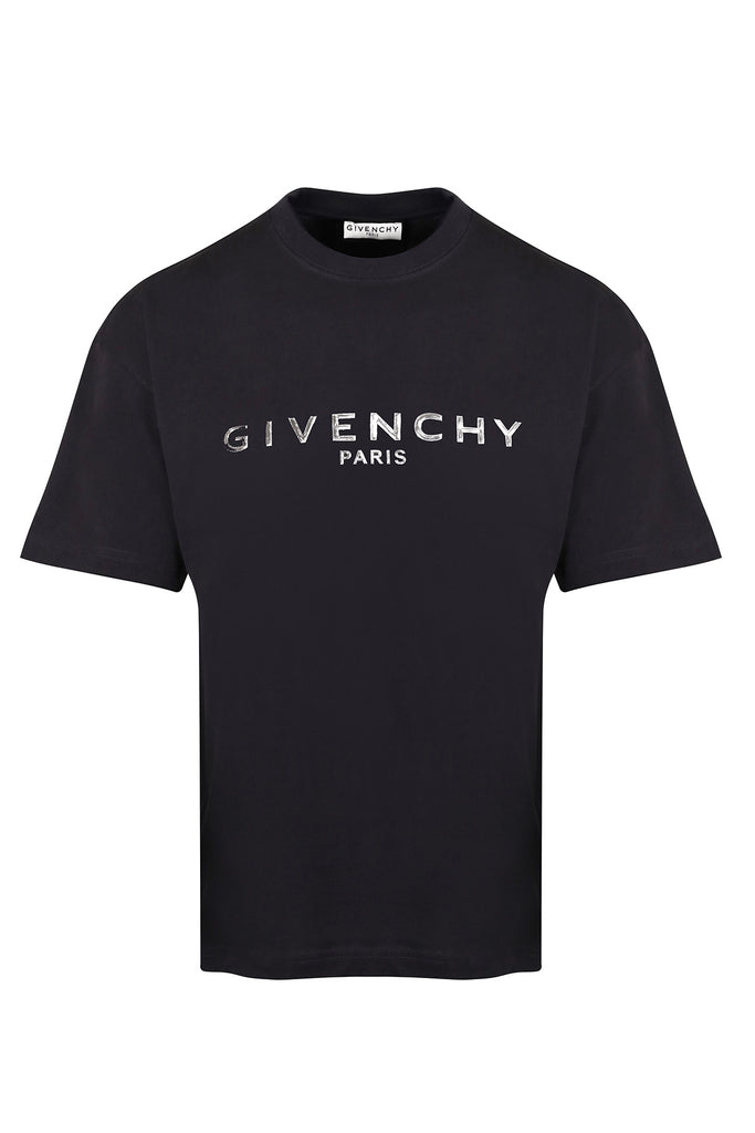 GIVENCHY TIGER CHAINED LOGO BLACK T-SHIRT – e-Outlet