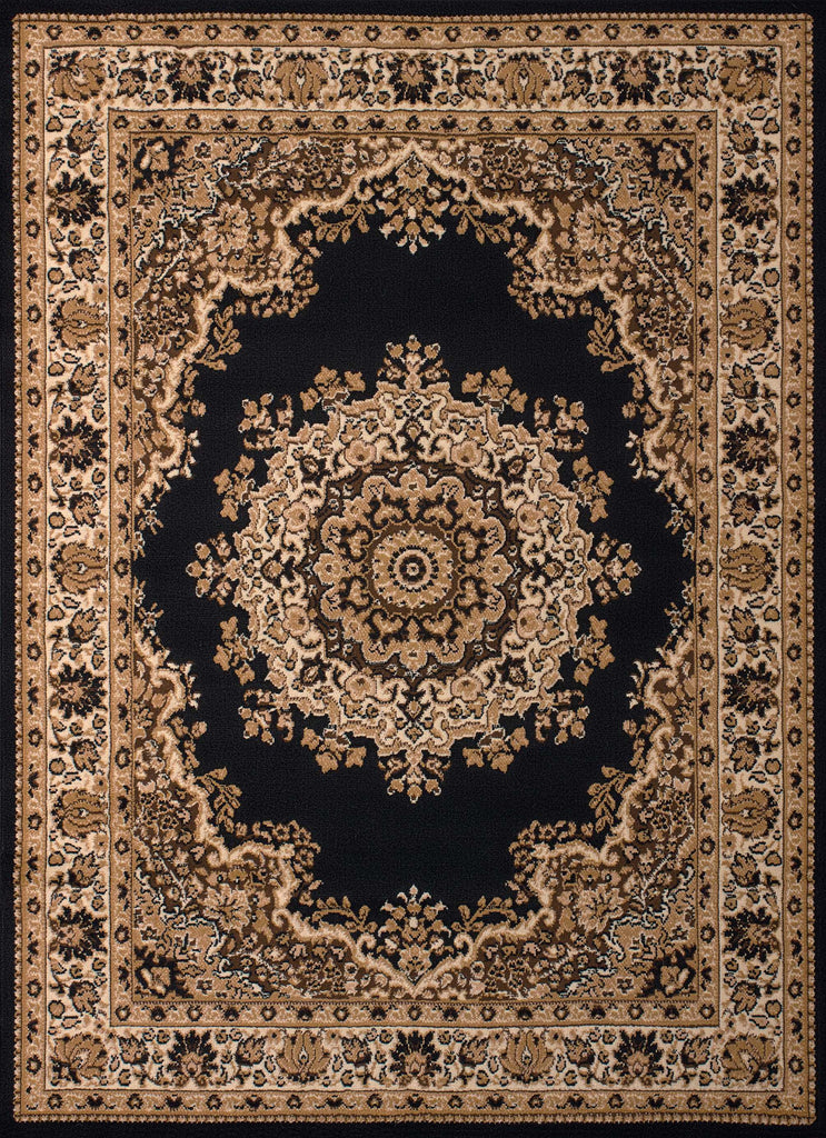 27 X 86 Black Polypropyelene Runner Rug Fyxium