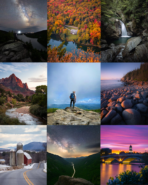 Michael Wood Photography 2021 recap grid of photos