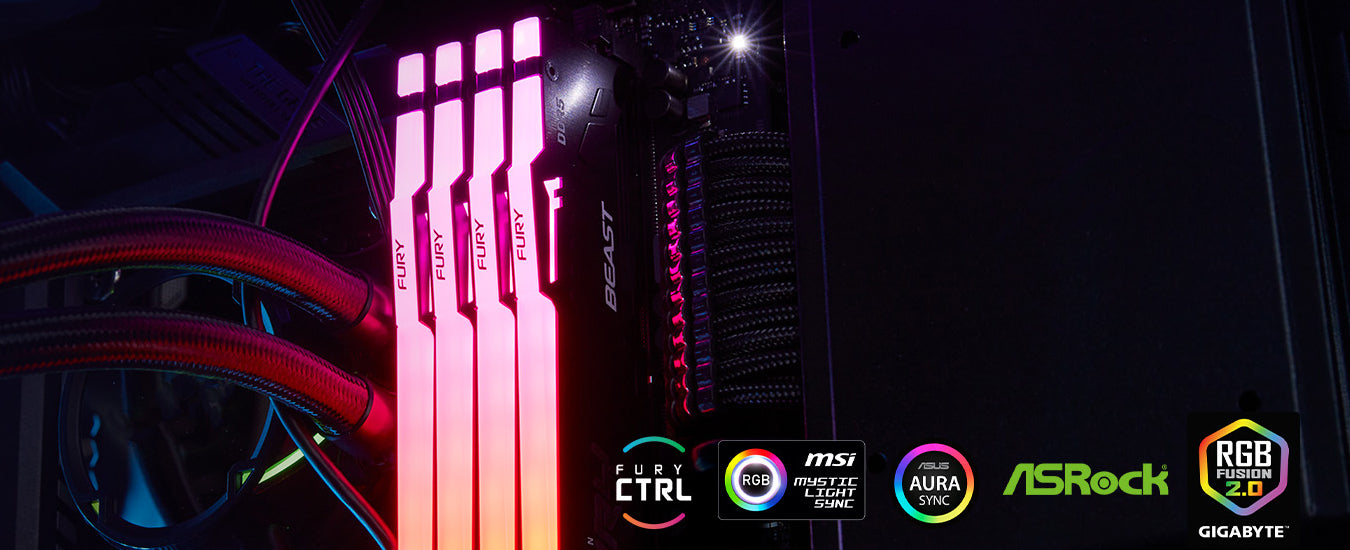 Kingston FURY™ Beast DDR5 RGB XMP Memory  Next-Gen Performance – Kingston  Technology
