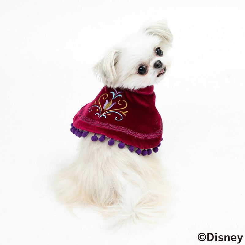 Disney ディズニー Disney Fan共同企画 アナと雪の女王 アナ ケープ ポンチョ レッド 犬服 ペットウェア ペット用品 Moff モフ 犬服 ドッグ ペットウェア ショップ Pet Lifestyle Moff