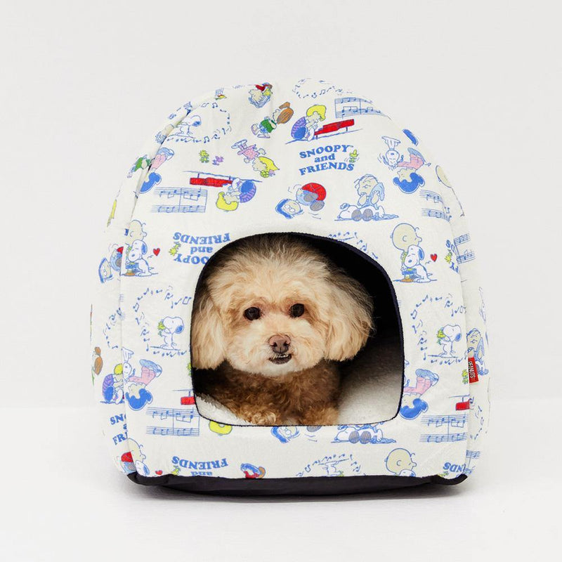 Peanuts スヌーピー総柄ドームベッド Moff モフ 犬服 ドッグ ペットウェア ショップ Pet Lifestyle Moff