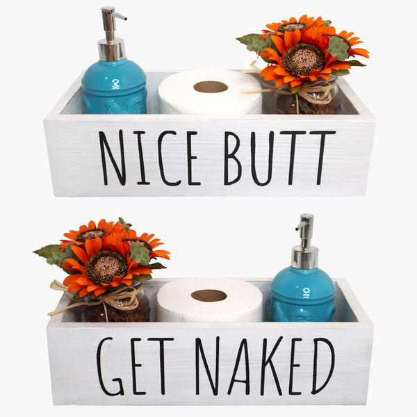 Hello Sweet Cheeks Toilet Paper Tray Bathroom Storage Box » Made