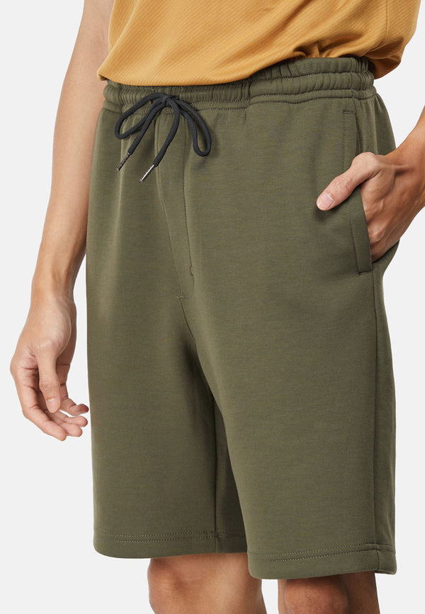 Mens khaki store jogger shorts