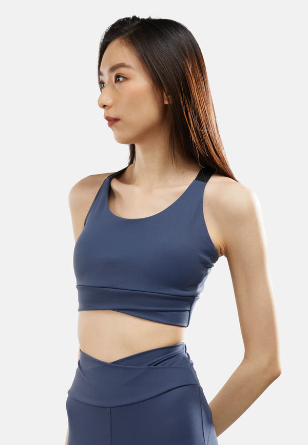 CTH unlimited Women Nylon Spandex with Elastic Band Sports Bra