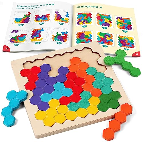 Wooden Blocks Puzzle Brain Teasers Toy – Coogam