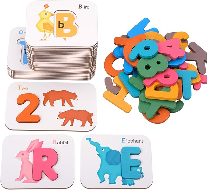 Alphabets and Numbers Flash Cards