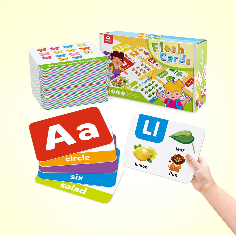 Numbers and Alphabets Flash Cards Set – Coogam