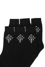 Load image into Gallery viewer, ROOTS CREW SOCKS 3 PACK (BLACK)
